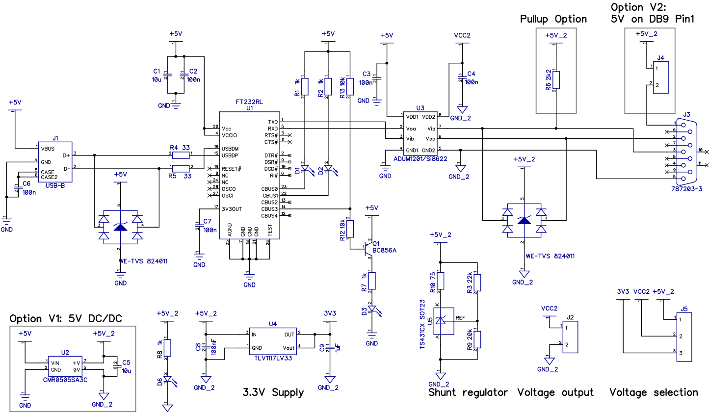 RS232 TTL USB Isolator